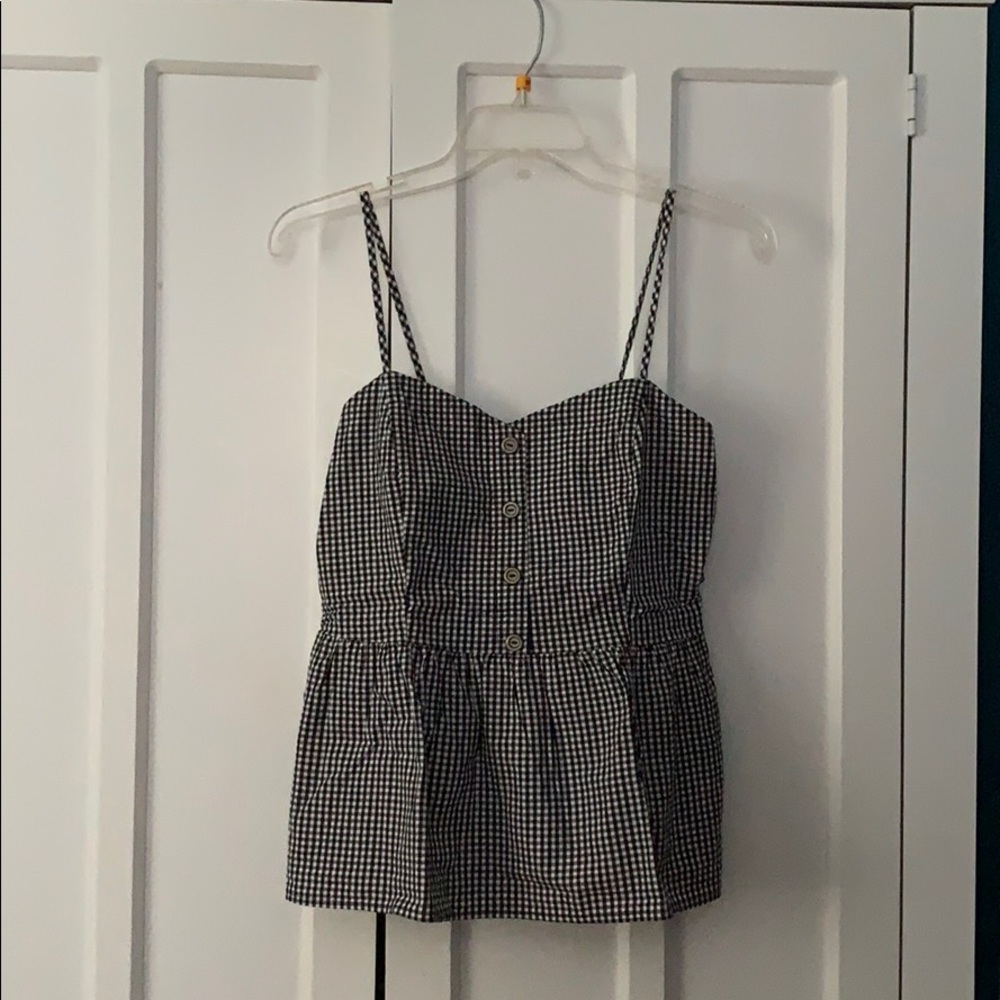 Black and White Cute Spaghetti Top